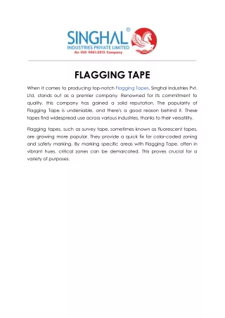 FLAGGING TAPE