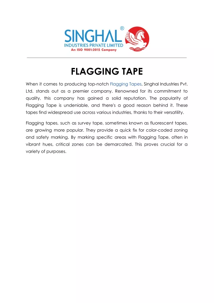 flagging tape