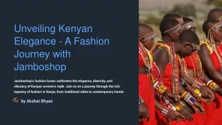 Kenyan Chic - Elevating Women Fashion with Jamboshop