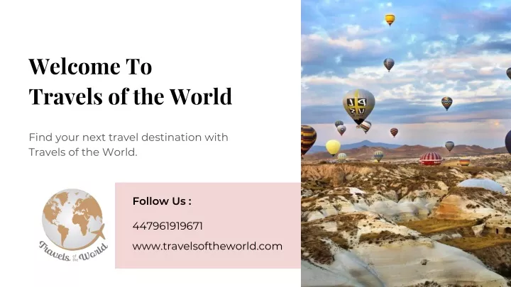 welcome to travels of the world