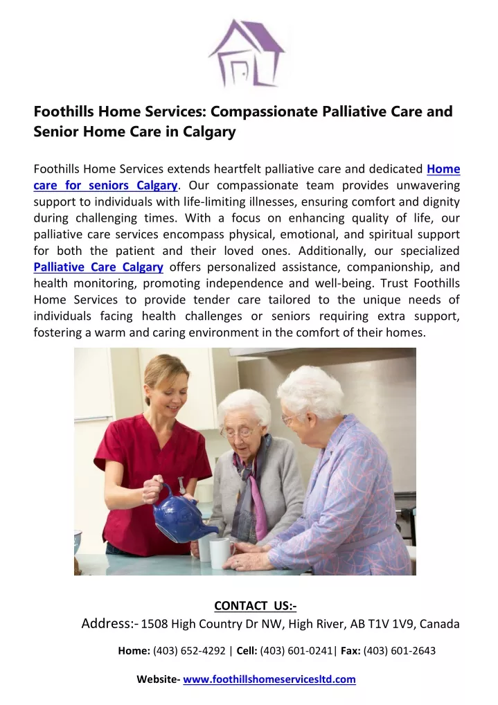foothills home services compassionate palliative