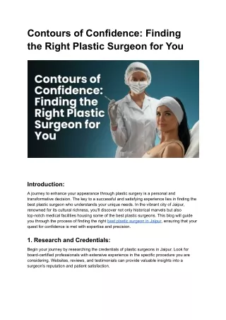Contours of Confidence_ Finding the Right Plastic Surgeon for You