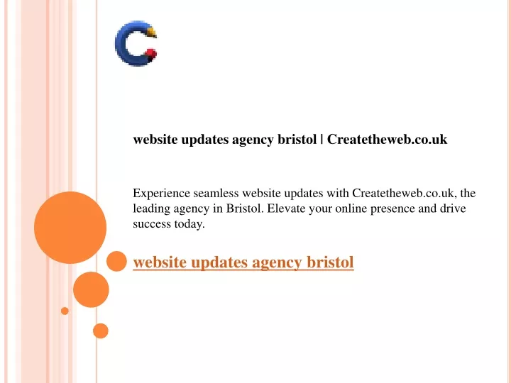 website updates agency bristol createtheweb