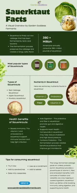 Sauerkraut Facts: A Probiotic-Rich Condiment and Snack