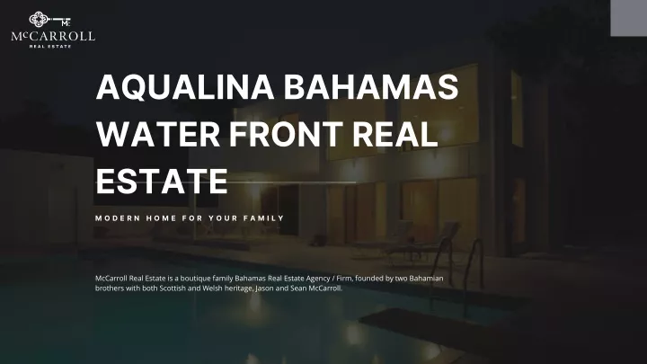 aqualina bahamas water front real estate