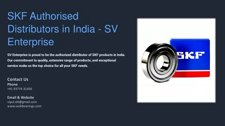 skf authorised distributors in india sv enterprise