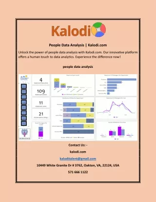 People Data Analysis | Kalodi.com