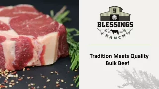 High Quality Meat in Bulk for Sale - Blessings Ranch