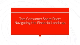 Tata Consumer Share Price