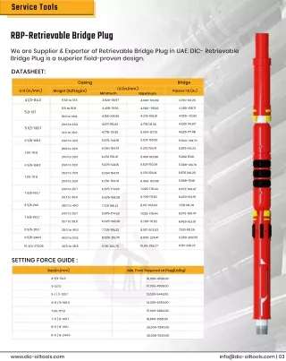 RBP-Retrievable Bridge Plug