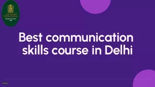 Soft Skills Training India - Best communication skills course in Delhi
