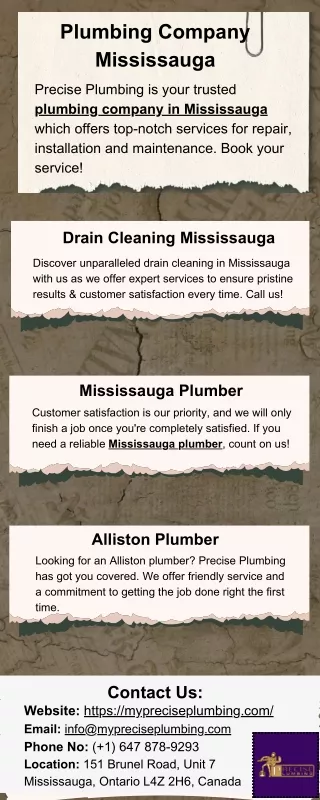 Plumbing Company Mississauga