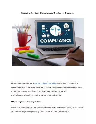 Ensuring Product Compliance_ The Key to Success