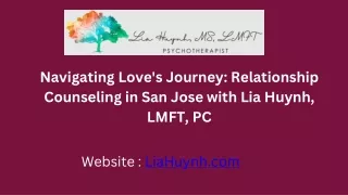 Revitalize Your Relationship with Expert Counseling in San Jose