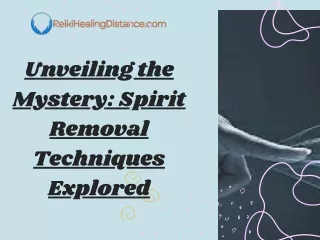 Unveiling the Mystery Spirit Removal Techniques Explored