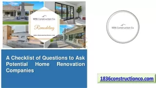 Home Renovation Companies