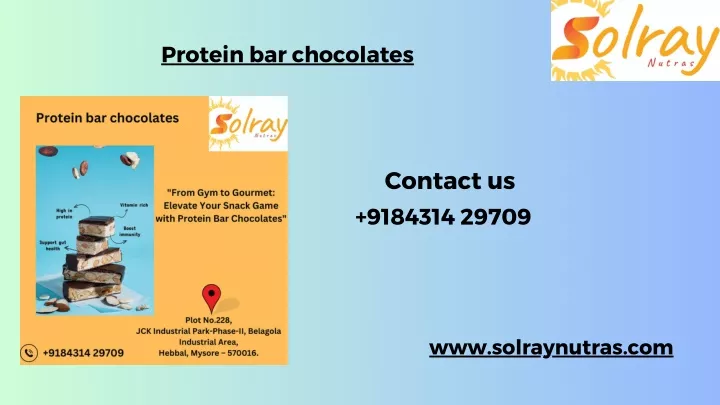 protein bar chocolates