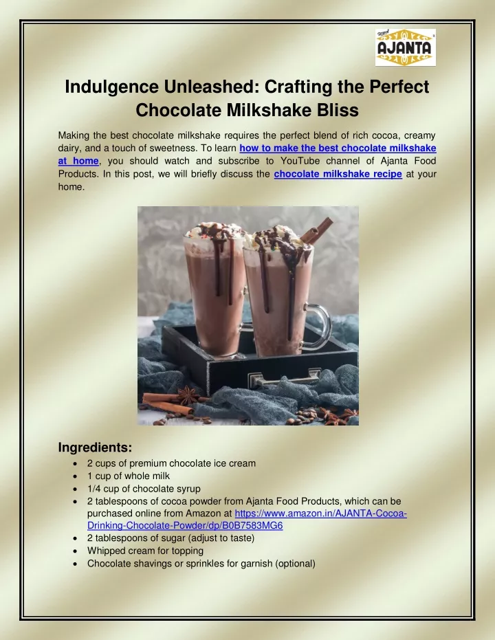 indulgence unleashed crafting the perfect