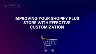 Improving Your Shopify Plus Store with Effective Customization