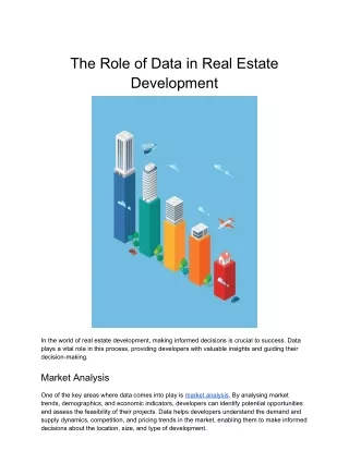 The Role of Data in Real Estate Development