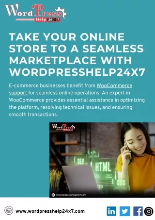 Take your online store to a seamless marketplace with WordPressHelp24x7
