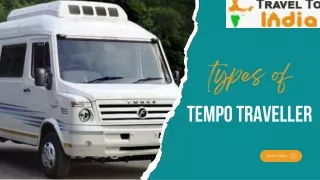 Types of Tempo  Traveller