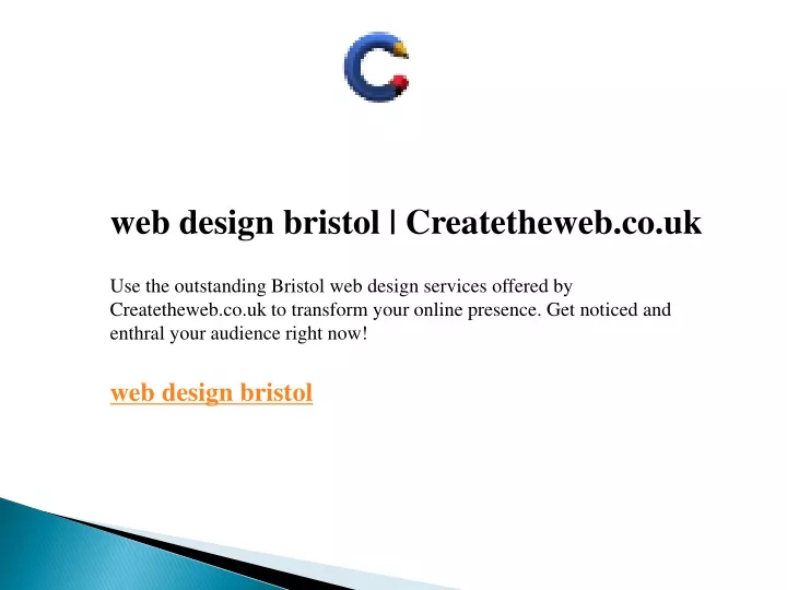 web design bristol createtheweb