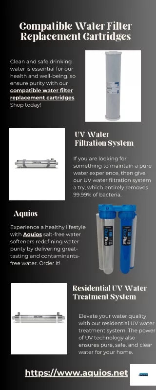 Compatible Water Filter Replacement Cartridges