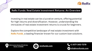 ReRx Funds Real Estate Investment Returns An Overview