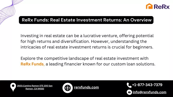 rerx funds real estate investment returns