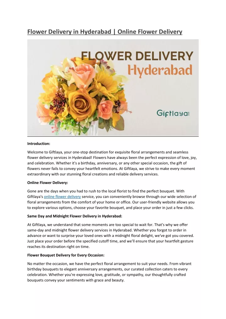 flower delivery in hyderabad online flower