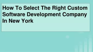 how to select the right custom software