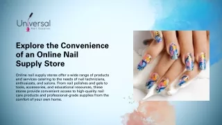 Explore the Convenience of an Online Nail  Supply Store