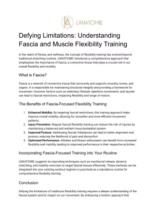 Defying Limitations_ Understanding Fascia and Muscle Flexibility Training