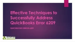 effective techniques to successfully address quickbooks error 6209