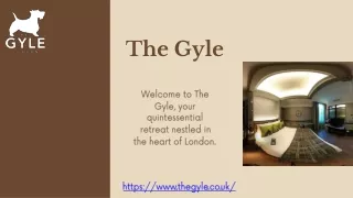 Discover Luxury Hotel Rooms in London at The Gyle: Where Comfort Meets Style