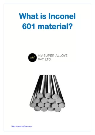 What is Inconel 601 material