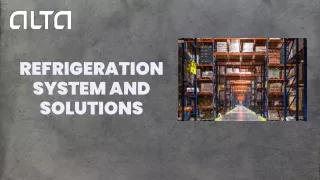 ALTA Refrigeration Top Industrial Refrigeration Company