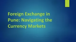 Foreign Exchange in Pune