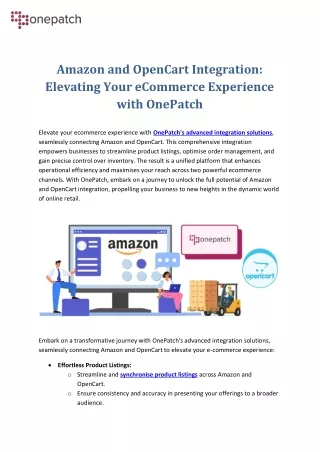 amazon and opencart integration elevating your