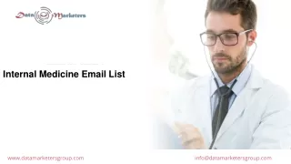 Internal Medicine Email List | Internal Medicine Specialist Email List