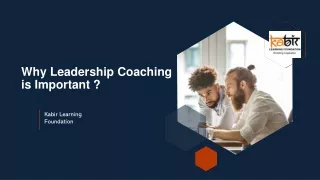 Why Leadership Coaching is Important