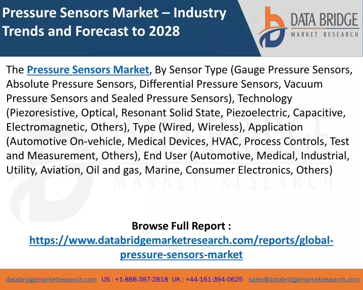 pressure sensors market industry trends