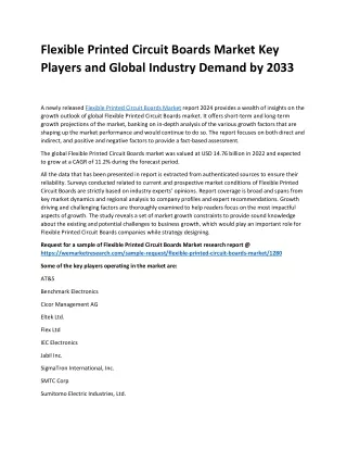 flexible printed circuit boards market