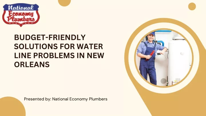 budget friendly solutions for water line problems