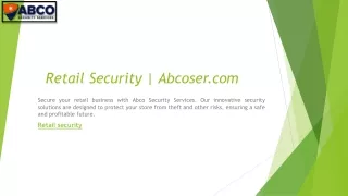 Retail Security | Abcoser.com