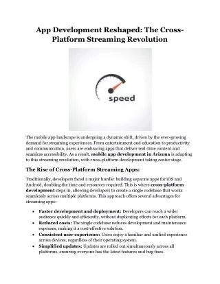App Development Reshaped The Cross-Platform Streaming Revolution