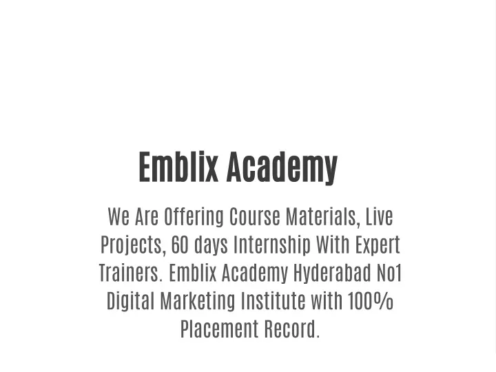 emblix academy