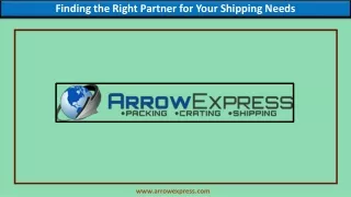 finding the right partner for your shipping needs