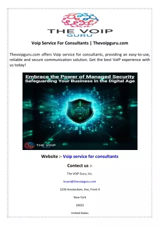 voip service for consultants thevoipguru com